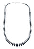 Hematite Genuine Sterling Silver Southwest Bead Necklace JX128477